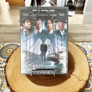 Motherless Brooklyn DVD + Digital Code, Stars Edward Norton.  New & Sealed!